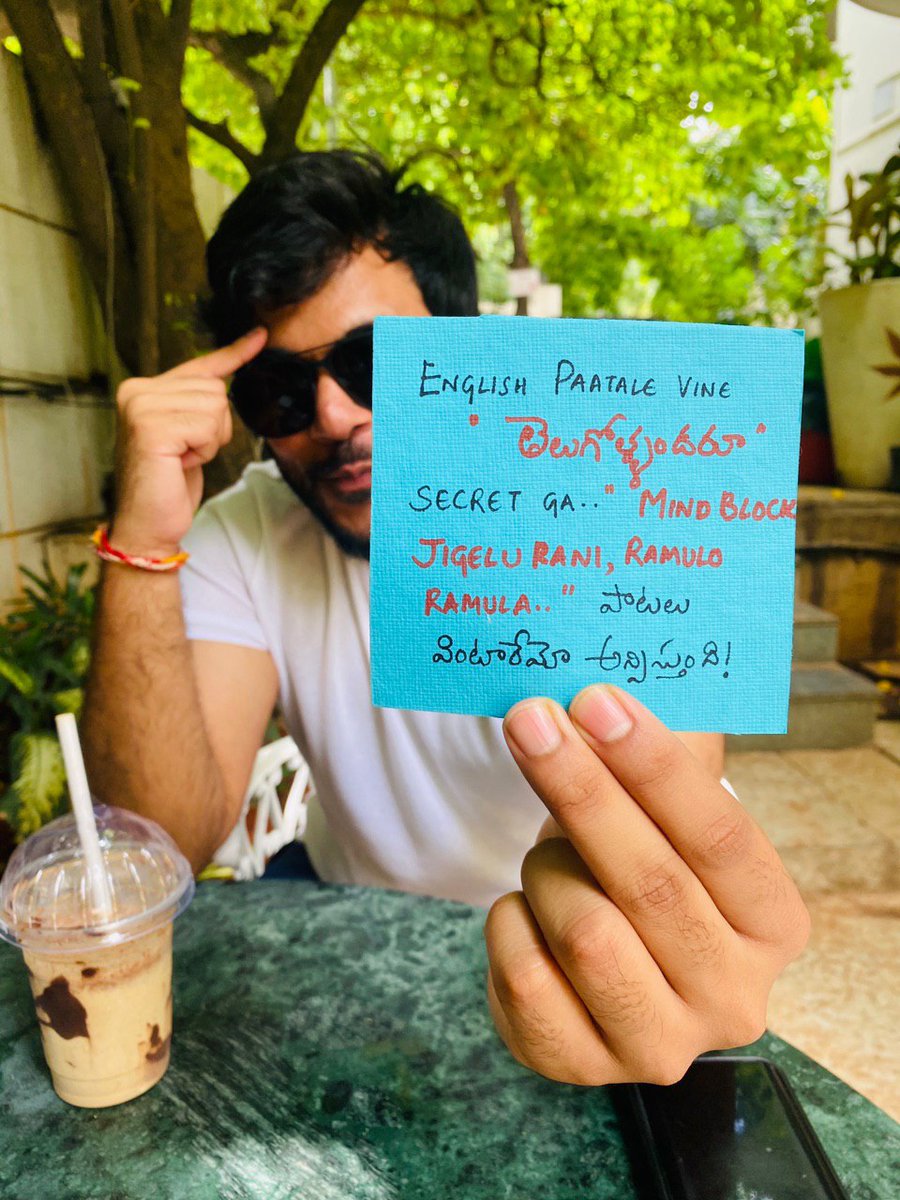 sameernandoori's tweet photo. Tag that English paatalu vine friend of yours and tell me if it's true ๐๐
#thinkglobalbelocal #lopalaoriginalalaneundi #English #music #Telugu #dudewithnote #contentcreator #hyderabad #originalcharacter #friends #mebeingme #sameersays #anthe https://t.co/j0ogNtkbW3