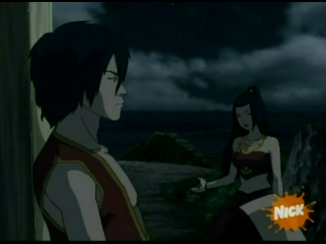 She never questions anything the fire nation does and even says she's a monster. She's monster though who never mourns. Even her sad realtionship with her mom is driven not by her care for mom but HOW HER MOM SEE'S HER.