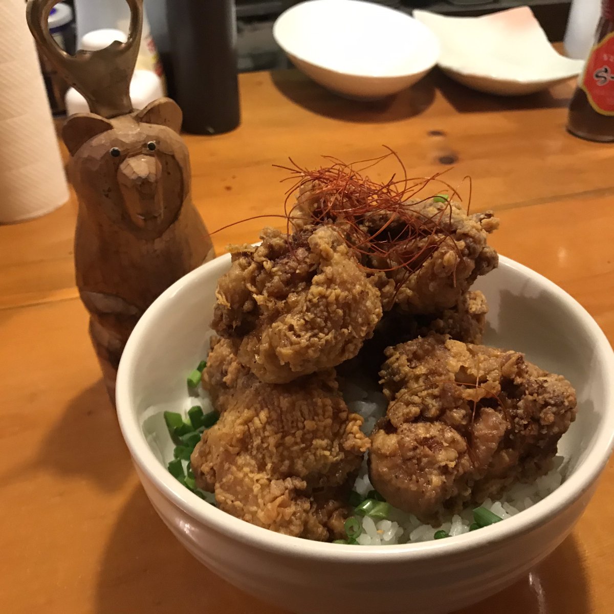 アットクマ 今日のまかない 唐揚げ丼 金熊食堂 山形 米沢 唐揚げ 唐揚げ丼 デカ盛り アットクマ 今日のまかない 唐揚げ丼 金熊食堂 山形 米沢 唐揚げ 唐揚げ丼 デカ盛り