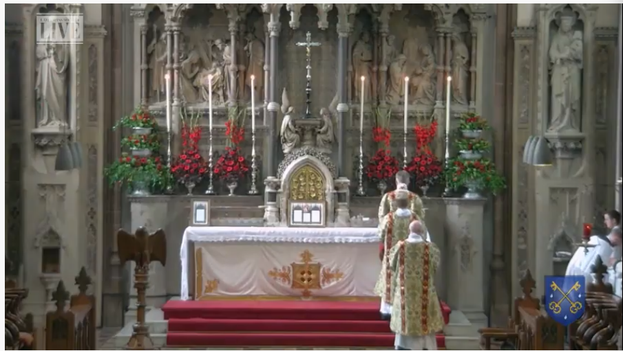 latinmassuk's tweet photo. Incase you were wondering the Mass Setting today is Mass XII, Pater Cuncta, we just heard the beautiful Gloria sung by Fr Verrier
To Watch Live
https://t.co/ED2dB0jeeC
#lmslive https://t.co/lbOthba33e