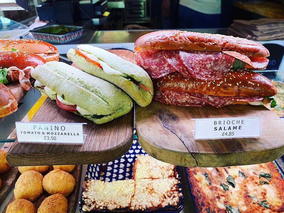 PloughWayDeli's tweet photo. A varied selection of homemade panini (sarnies) - some sour dough; boutique requests POA 🤪👍 https://t.co/ckmsgoOPas