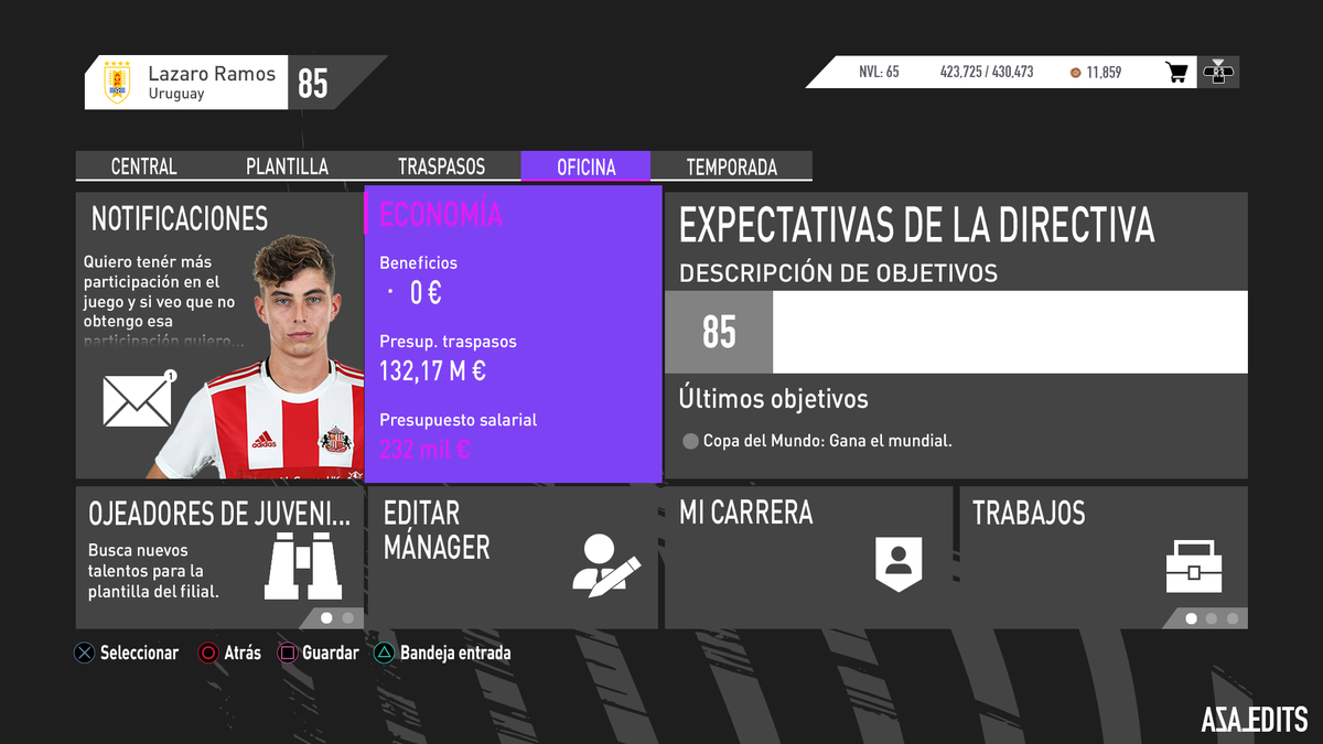 LazaEdits's tweet photo. Diseño para #ModoCarrera Entrenador de #FIFA21.

🔁 y ❤️ para llegar a más personas.

@EASPORTSFIFA , @EASPORTSFutbol y @EASPORTSEsp. https://t.co/oj8Sq9duqZ