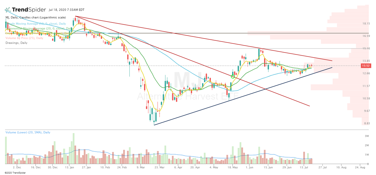  $MJ She is running out of time. #trading