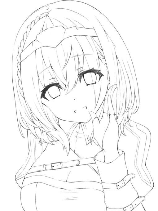 線画終わったザマス 