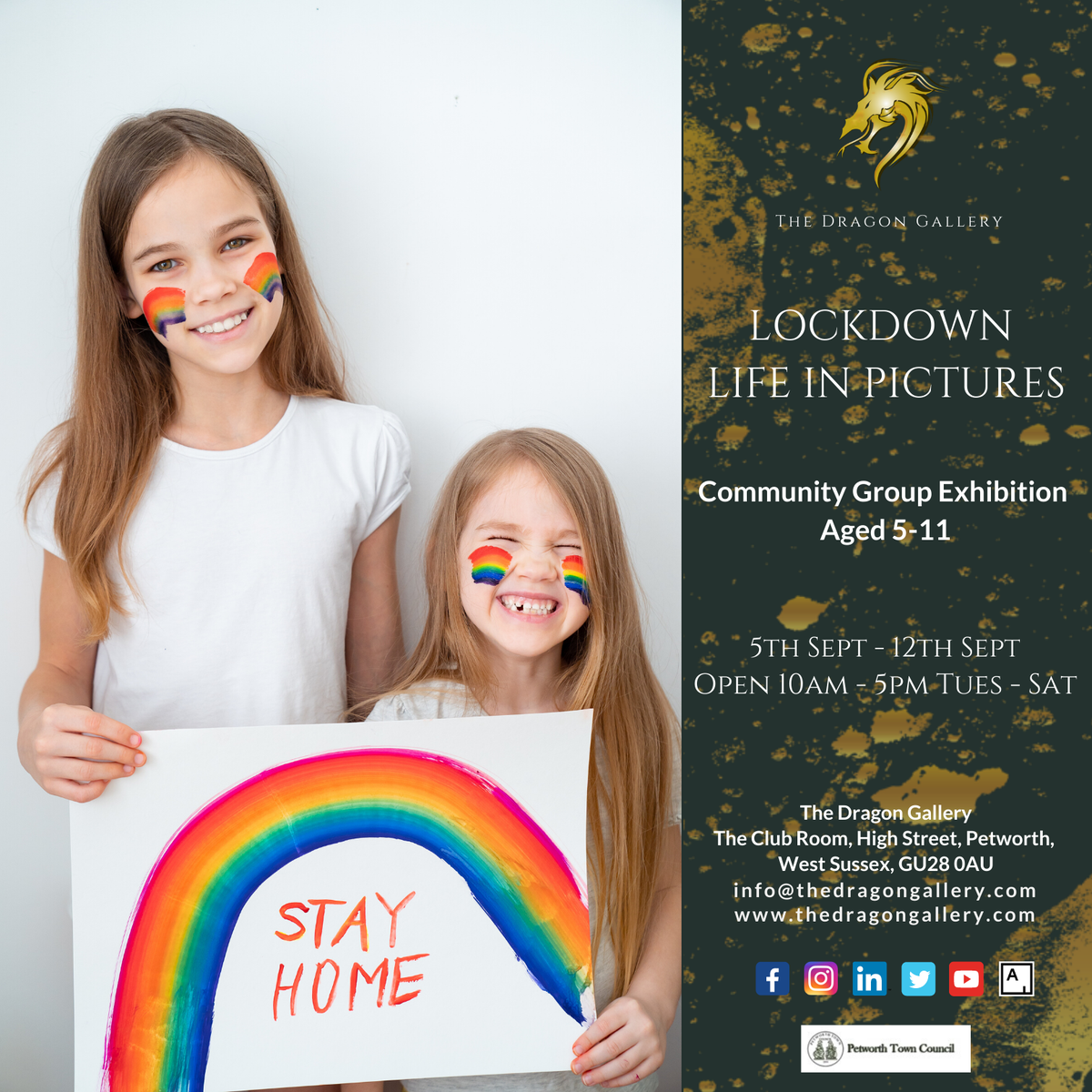 Dragon_Gallery_'s tweet photo. We want to see some gorgeous creations from your kids. "Lockdown Life in Pictures" Exhibition, 5th-12th Sept.

Open invitation to kids aged 5-11 to create an A4 Landscape Artwork inspired by their lockdown experiences.

FOR MORE INFORMATION VISIT: https://t.co/R0b1iykuvI https://t.co/v35pZ6yLyl