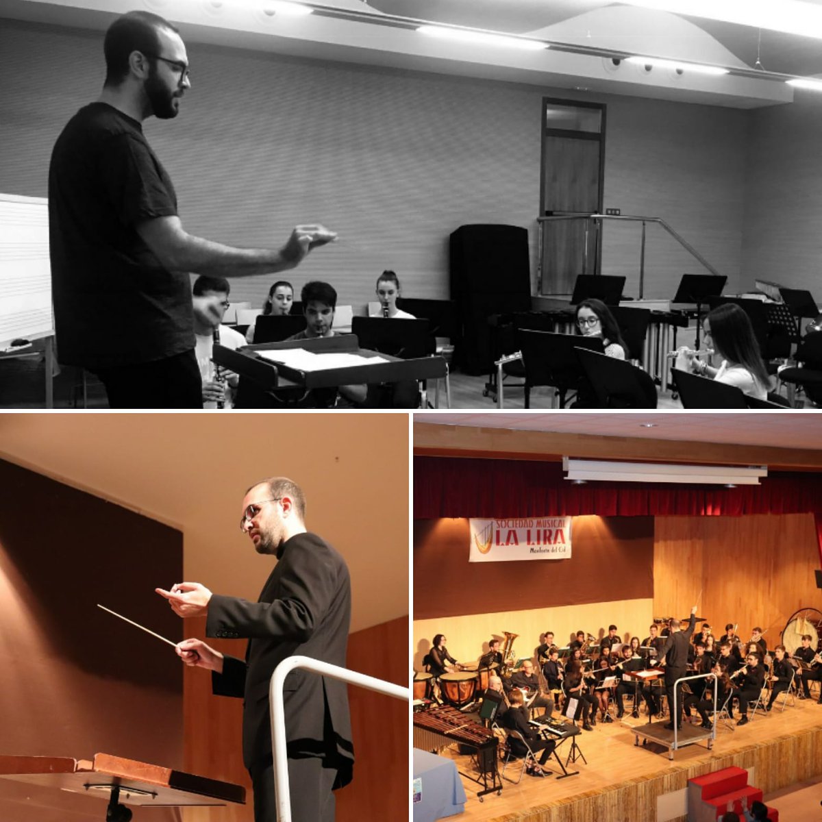 LaLiraMonforte's tweet photo. Ya no podemos esconder la decisión que tomó nuestro director de la Banda Juvenil @jp_juanpedro para poder seguir avanzando en su carrera de director.

Nos ha enseñado que innovar y arriesgar tiene una recompensa de disfrute durante los conciertos. https://t.co/neBOZo98lj