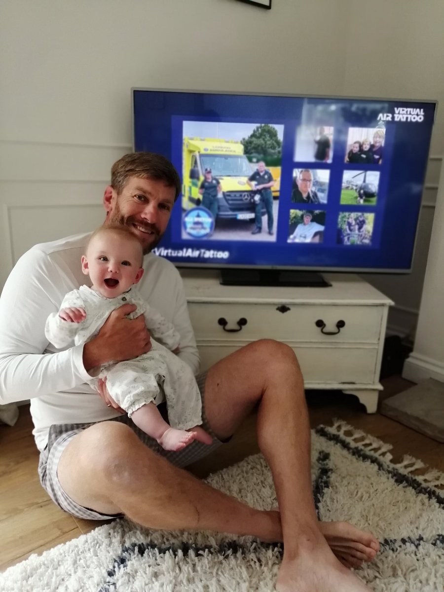 themrsjackbauer's tweet photo. Daddy and Maree's first airshow #VirtualAirTattoo https://t.co/IE5DGdcYLL