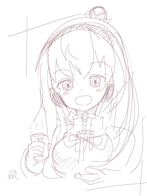 即興ラクガキ。

一息つこうぜ。 