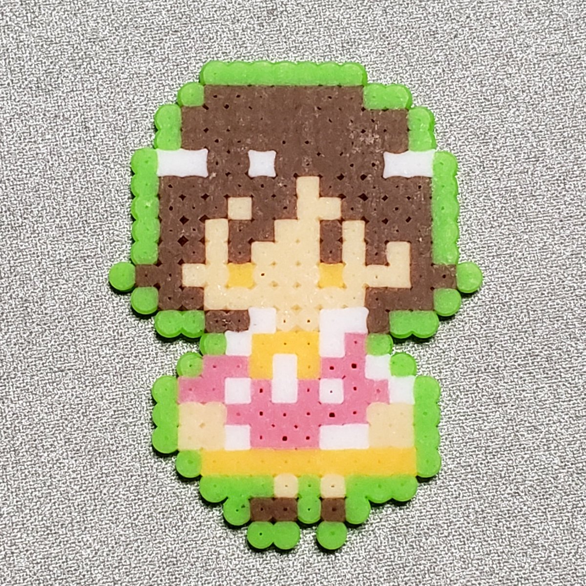 アイロンビーズで本田未央さんを作りました 本田未央 ネコ好きの人のイラスト