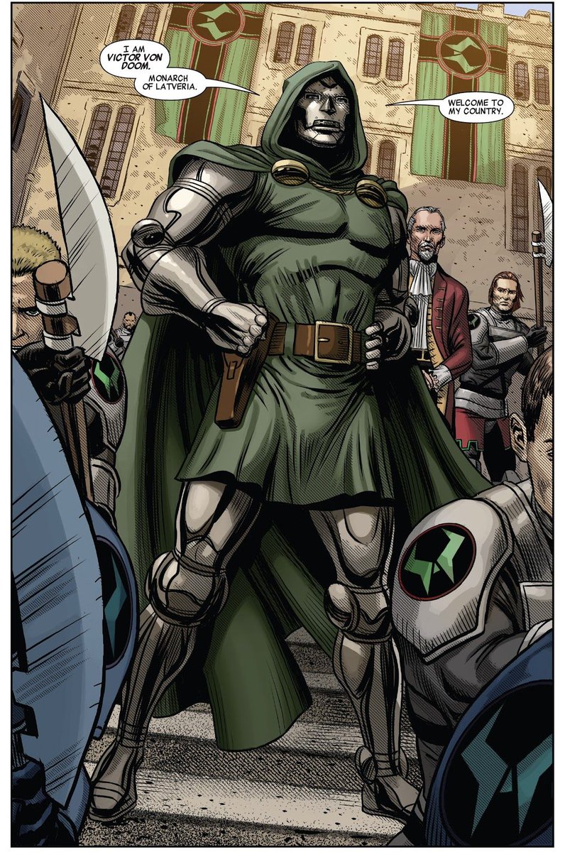 Everything she does is kind of evil on some level, but you might not notice because she's entertaining. If there is one problem with people sometimes we often confuse liking a cool character with thinking they are good. Not like Doctor Doom the true hero of the Marvel Universe.