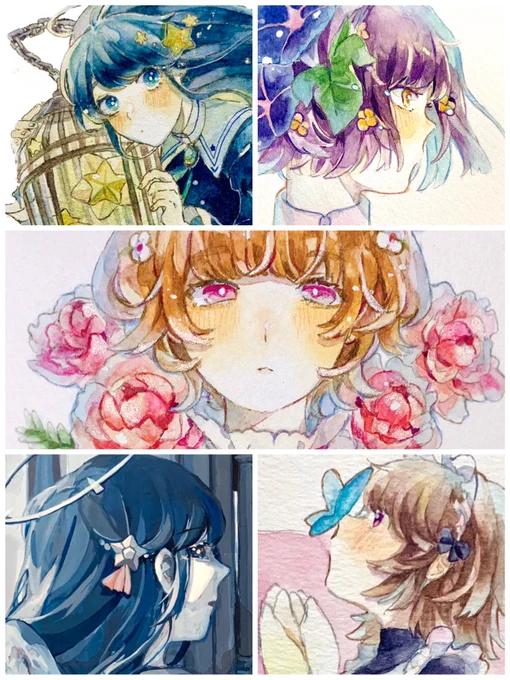 #女の子のイラストだけで興味を持ってくれる方へ届け
自分が描く女の子がほんとにほんとにかわいいので届いて〜〜〜〜?? 