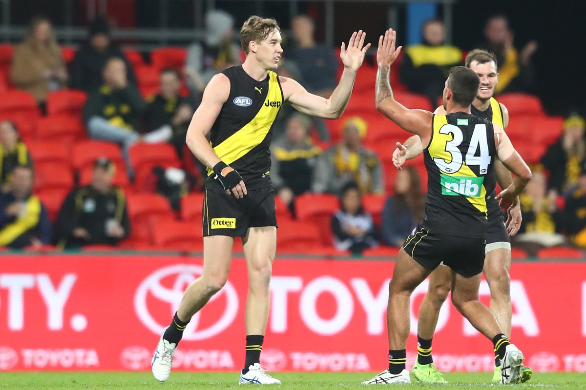 AFL's tweet photo. FT: @Richmond_FC 11.11 (77) defeat @NMFCOfficial 2.11 (23).
#AFLTigersNorth https://t.co/OXoooLiju6