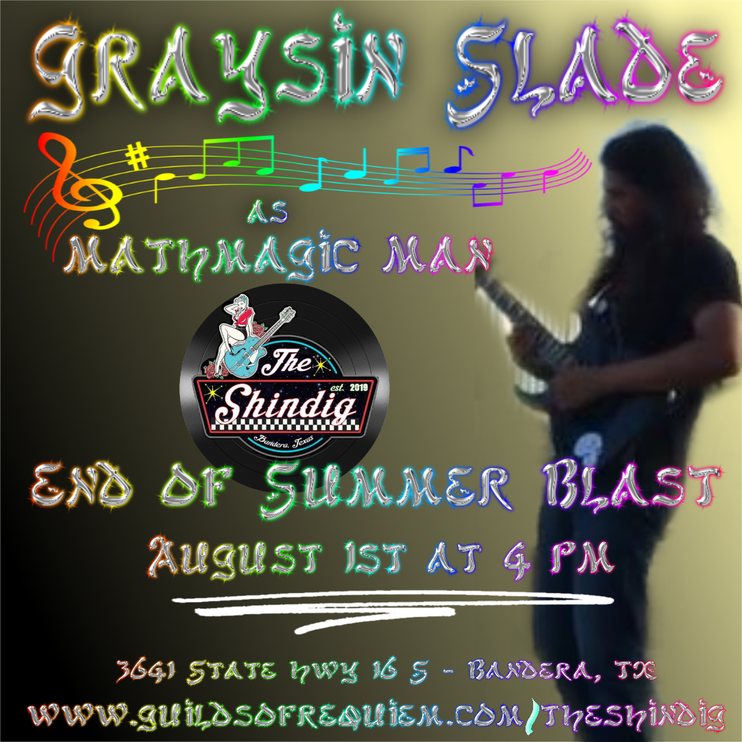 Shindig_Bandera's tweet photo. Did you know....

That when he isn't the Metal City Mad Man, he is a math teacher?  Come on out on August 1st to find out how Math and Music are magically combined.

https://t.co/lCMFK3v5rd - We still have room for more vendors! https://t.co/1l95yyJnKy