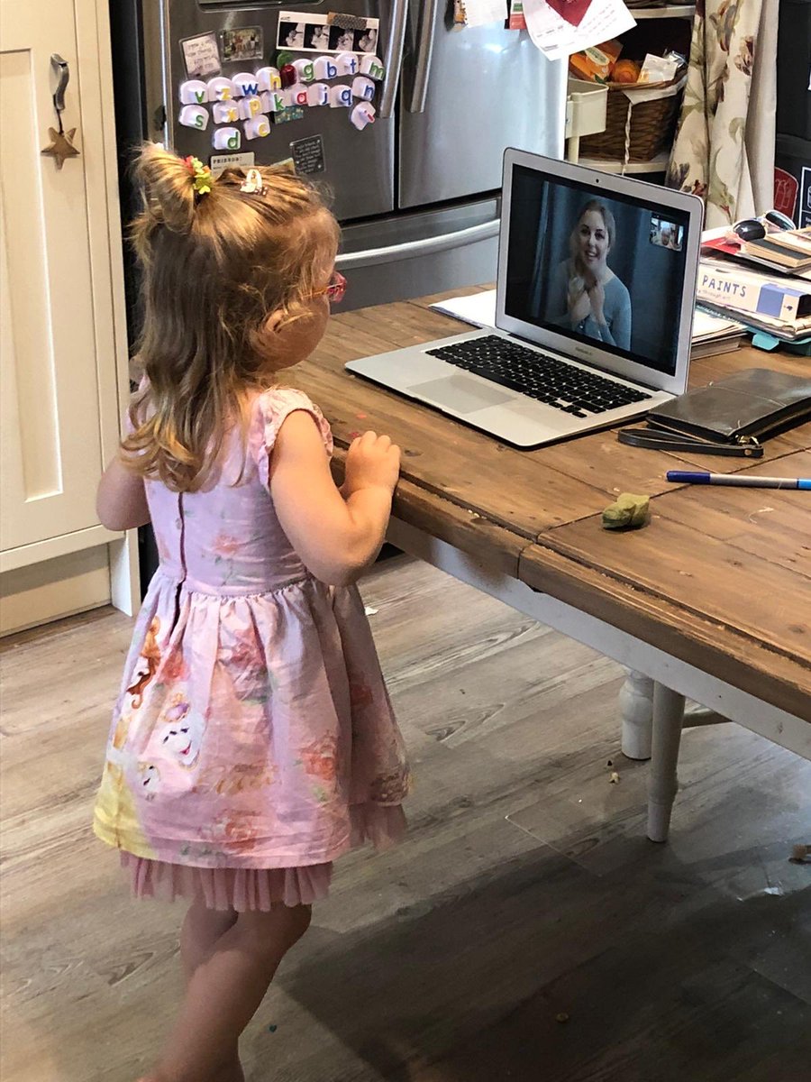 amyloucampbella's tweet photo. It’s been a while since I embraced my alter ego... but I couldn’t resist doing this special zoom call for a very special little girl this morning. #Frozen #parttimeprincess https://t.co/tfKCmhp0Ue