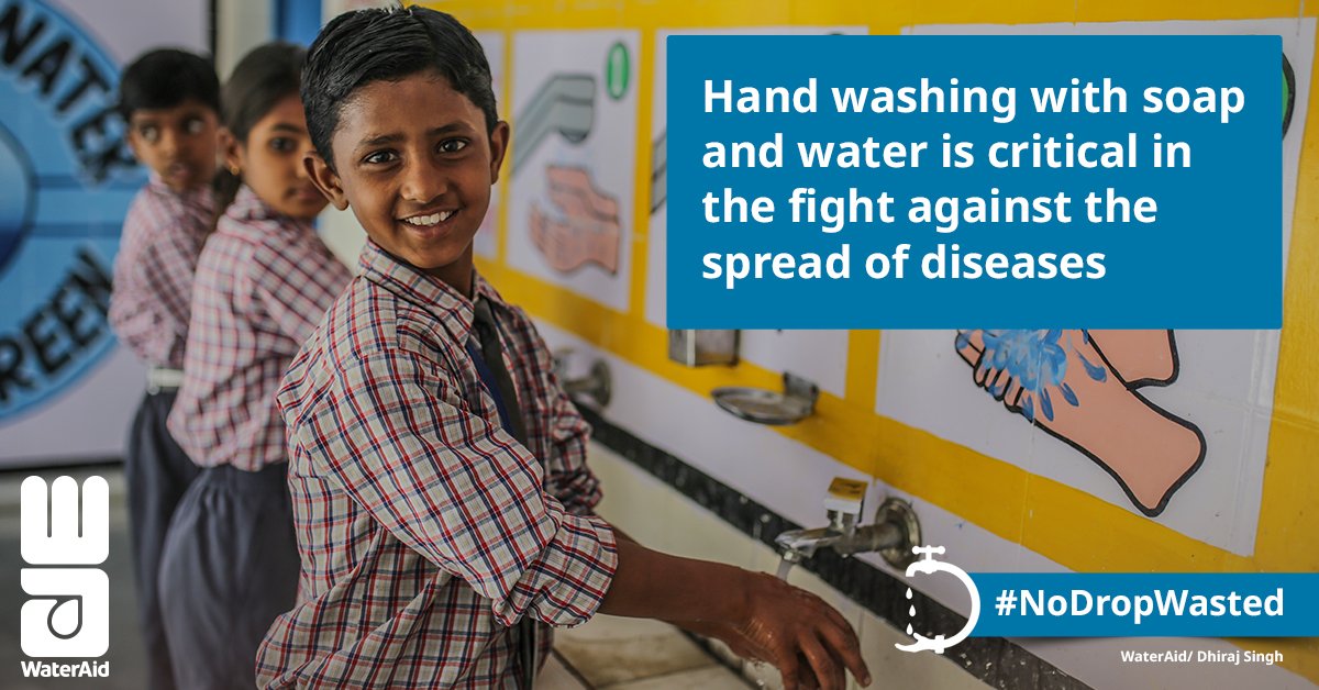 WaterAidIndia's tweet photo. Access to clean water to maintain proper hygiene is critical during the #COVID_19 pandemic.
Support us in our endeavor to provide access to clean water and help the most vulnerable members of society.
⏭️ https://t.co/U4cJFsqgfg
#NoDropWasted https://t.co/nk1pE5XJEG