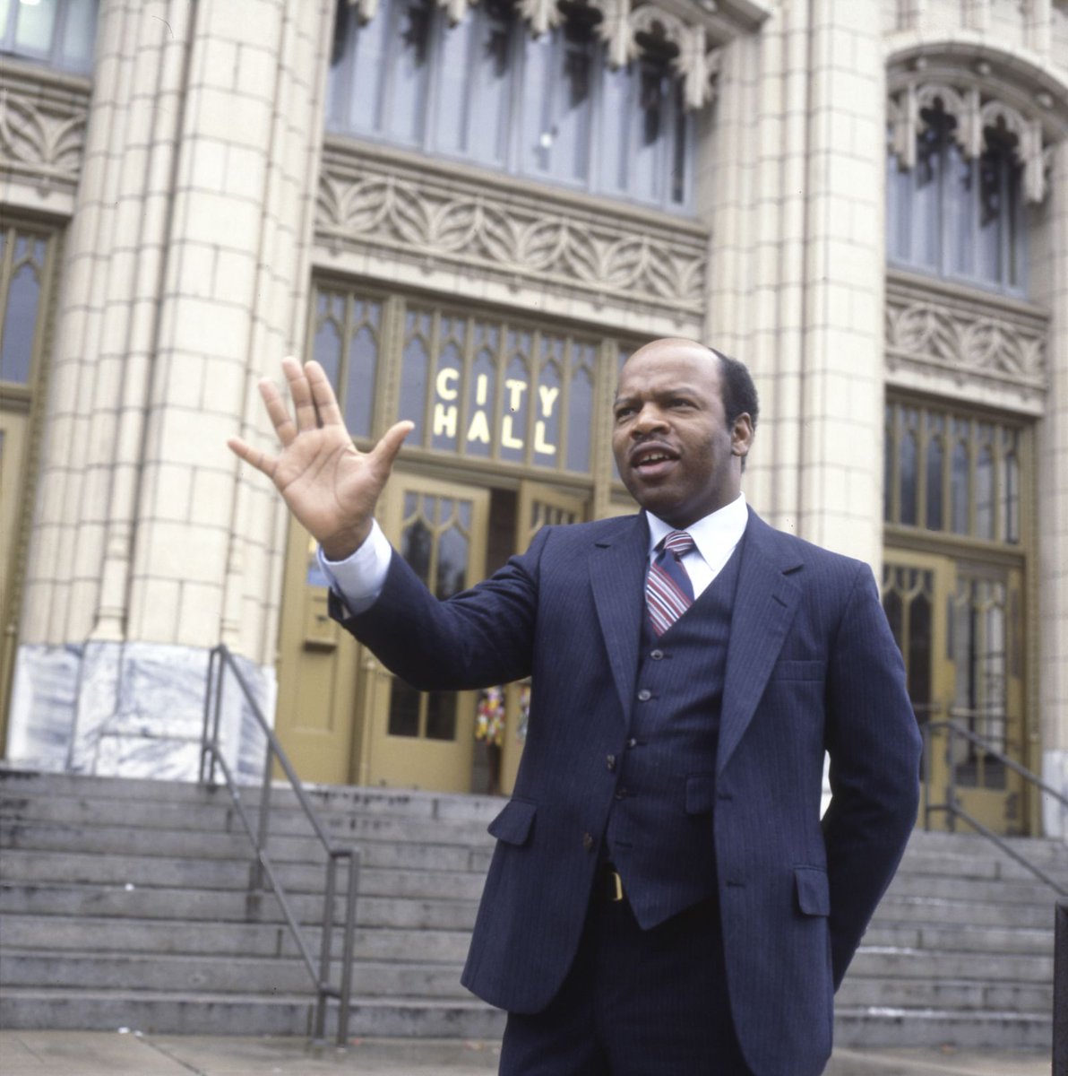 John Lewis at Atlanta City Hall in 1982. Photo by Floyd Edwin Jillson.  #JohnLewisRIP