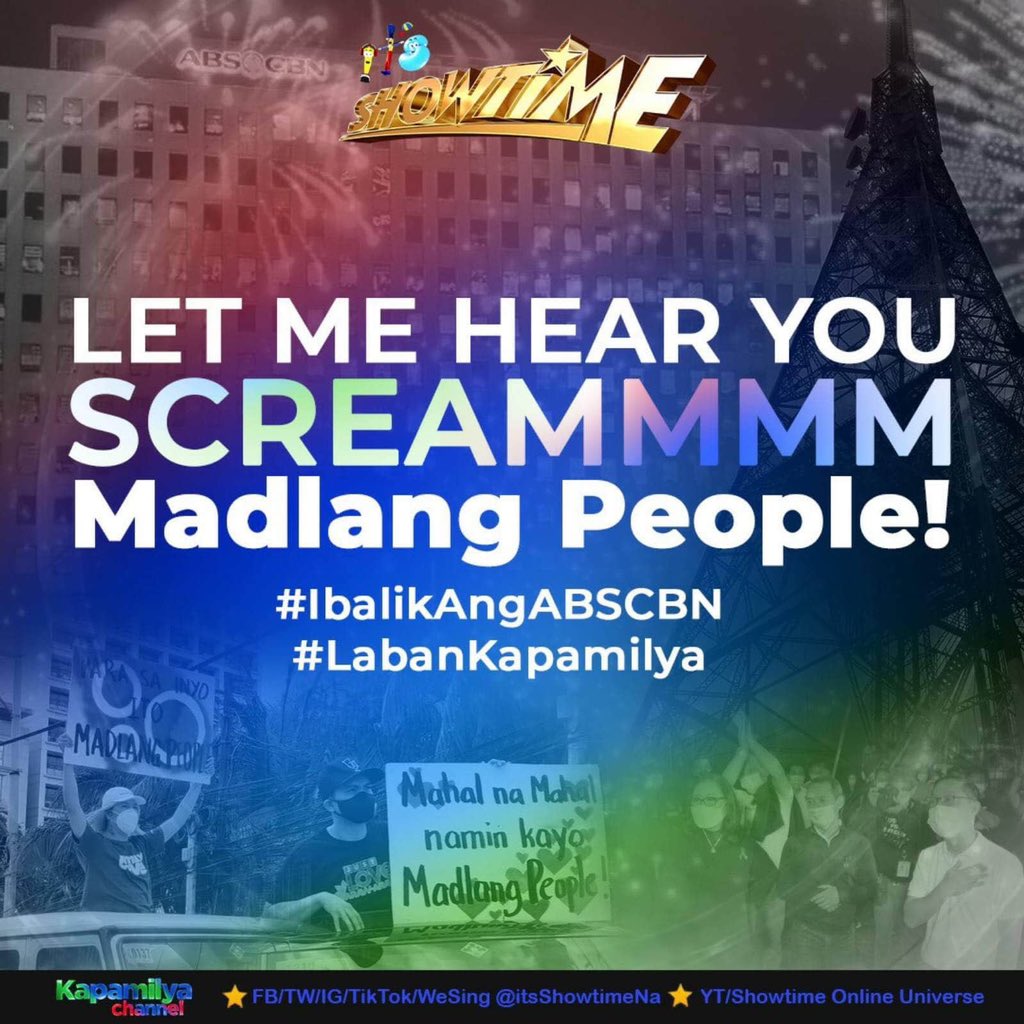 wize_estabillo's tweet photo. Mag-ingay! #IbalikAngABCBN #LabanKapamilya https://t.co/3gDJ7Ufqye
