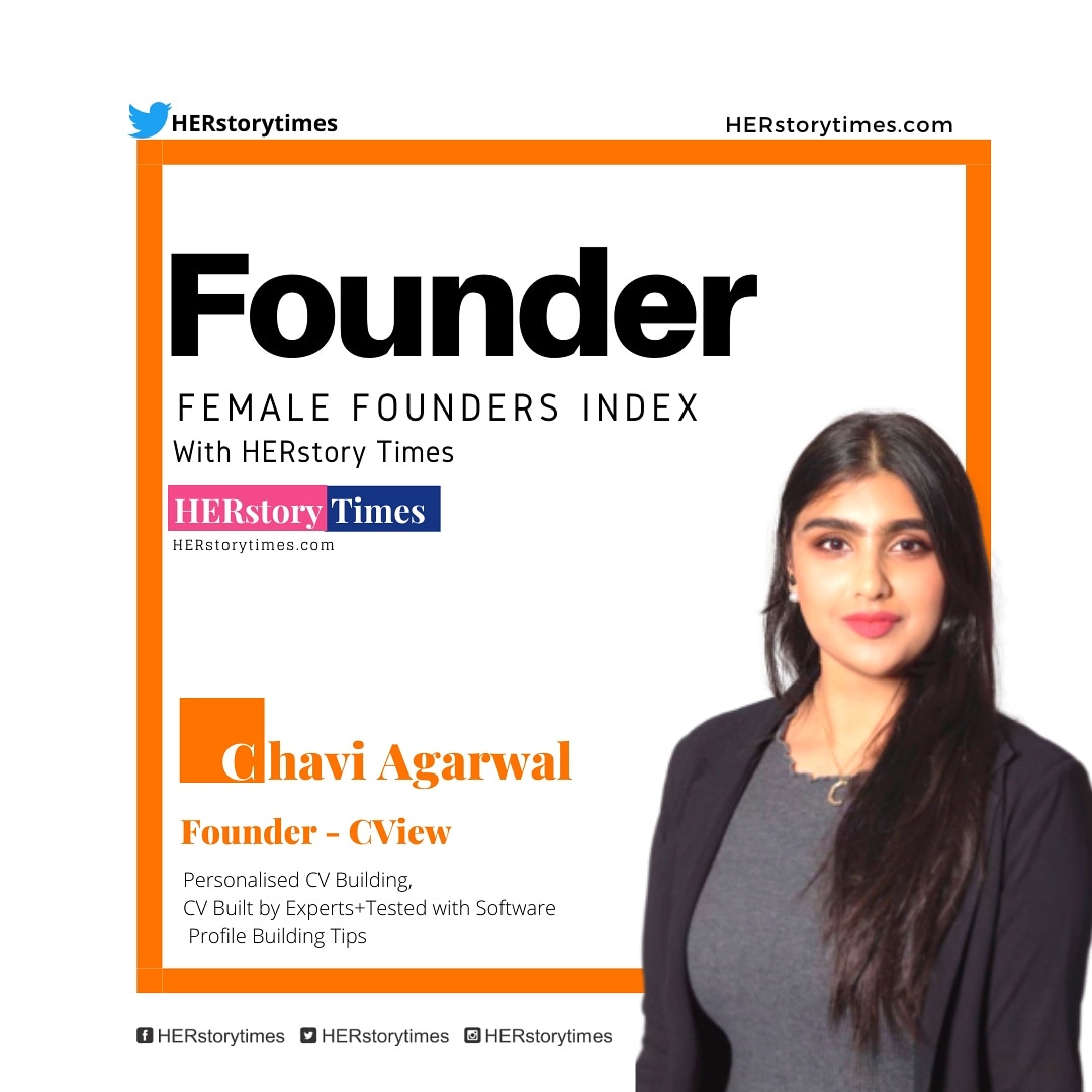 herstorytimes's tweet photo. #FemaleFounders #FoundersFemaleIndex  #HerstoryTimes #ItsAboutTalent  #FemaleFoundersindex
____________
Chavi Agarwal  @chaviagarwal
Founder of  Cview @yourcview
Full story https://t.co/CYTZEBpk8z https://t.co/c4yaWf1F6L