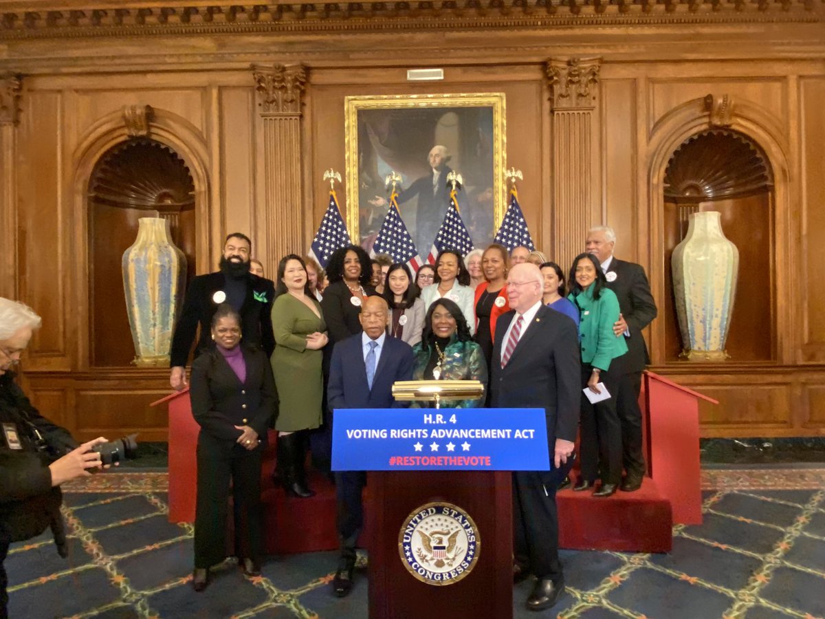 It will not be enough to rename a bridge. These photos are from the House passage of HR 4, the bill to restore the Voting Rights Act, on Dec. 6, 2019. It sits in McConnell’s graveyard.