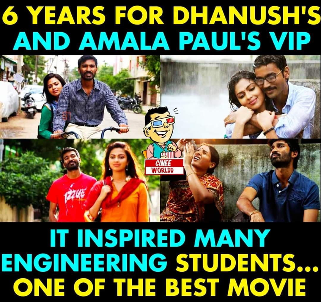 Cinee_Worldd's tweet photo. VIP🔥❤👌
#Dhanush #AmalaPaul #Vip #6YearsOfVip #6yearsofblockbustervip
#Cinee_Worldd @CineeWorldd  #DhanushBdayCommonDP #jagamethanthiram https://t.co/jaqhmtN24r