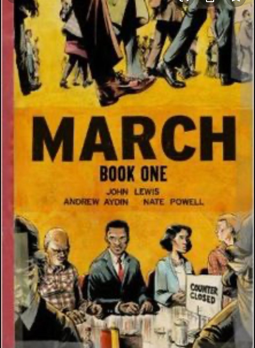 So sad this morning to learn of the death of Civil Rights leader John Lewis. I read his graphic novel trilogy a couple of years ago and ended up purchasing several copies to share. #History