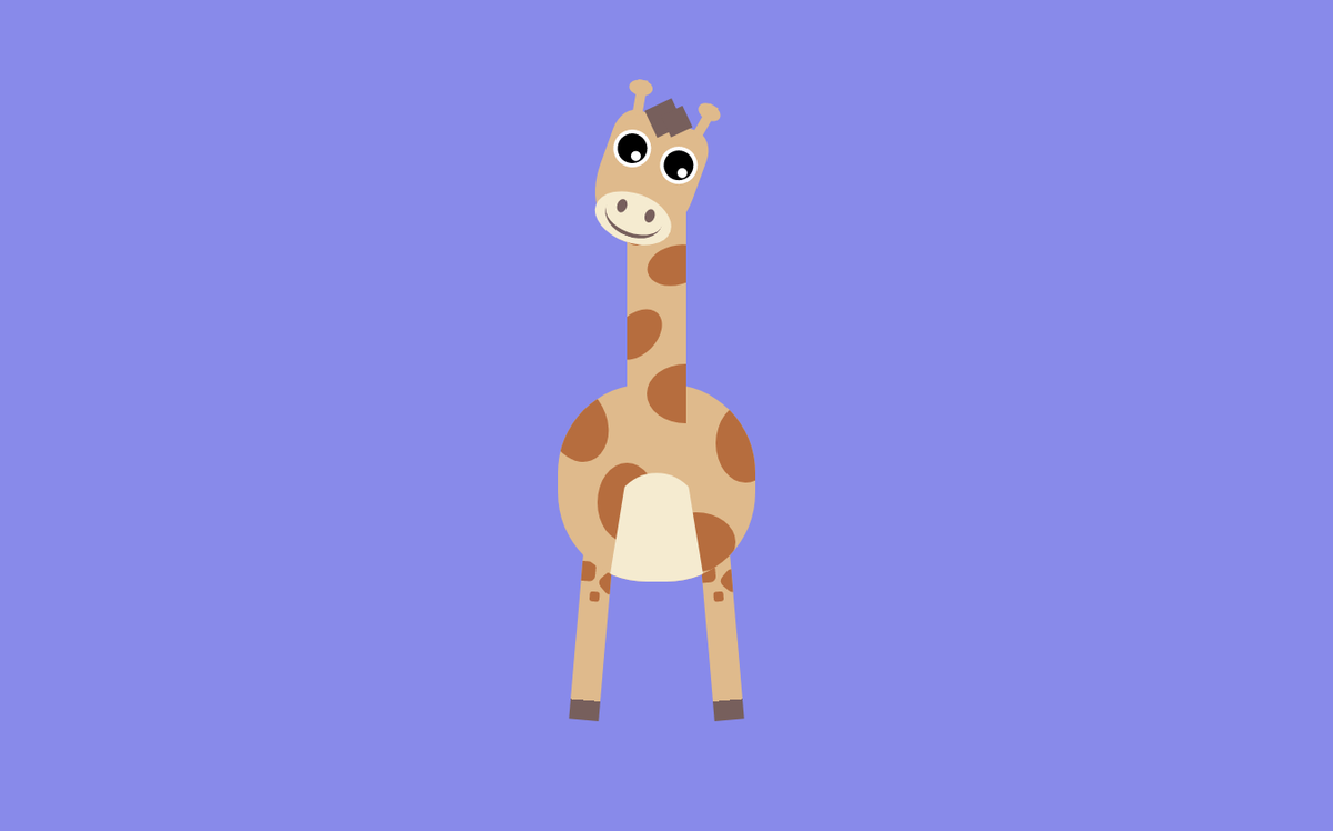Day 64 is a giraffe! I'm really tall so when I was younger kids used to call me a giraffe all the time... but giraffes are pretty gorgeous so  This gal lives in  @CodePen at  https://codepen.io/aitchiss/pen/RwrqVqw  #100daysProjectScotland  #100daysProjectScotland2020