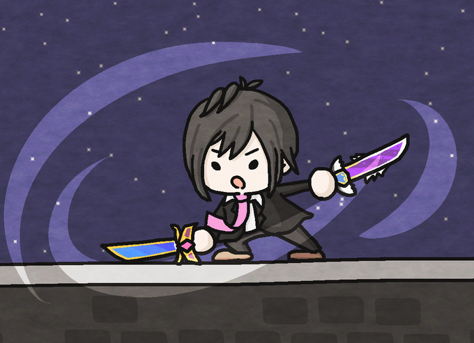 二刀流のtwitterイラスト検索結果