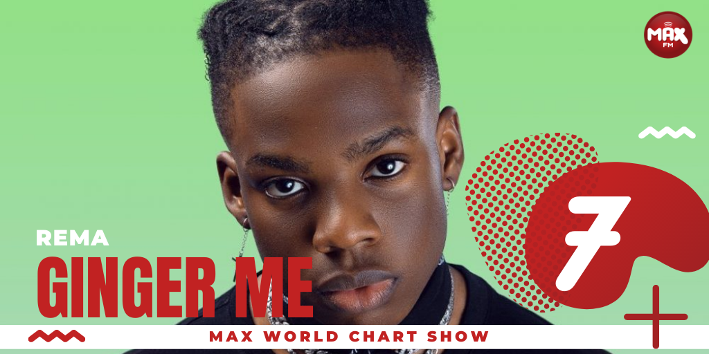 Max1023FM's tweet photo. Time to get #gingered
At No.7 is #GINGERME ; a love song where Rema just expresses himself as usual.
Girl na your love wey dey ginger me... #NowPlaying - #GingerMe by @heisrema
Listen live - https://t.co/ODJO6v1gve #maxworldchartshow with @Ewoma_O https://t.co/xIsdabRvzv