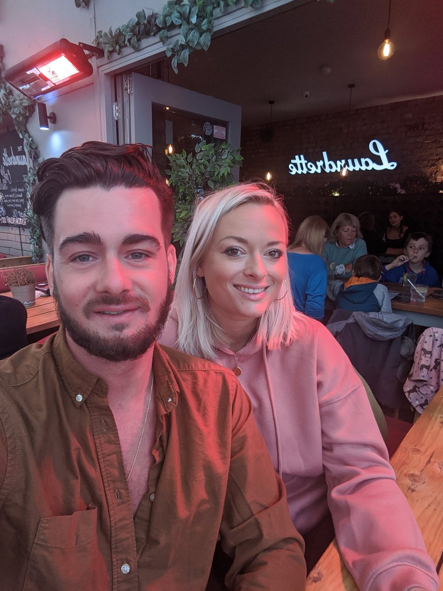 steeltbh's tweet photo. just catching up with my sister - for the first time in a real restaurant (@the_laundrette) - and getting excited about her new business venture @HeyHappyLtd https://t.co/safnhDJpKF