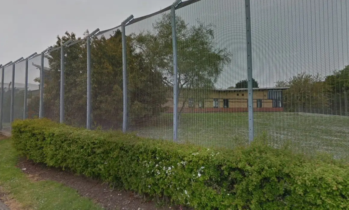 Behind this fence is where Ryan lives. A forensic psychatry unit normally used for people who commit crime as a result of their illness. His 'crime' was to self-harm superficially 14 years ago: