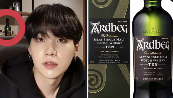 4. Yoongi has Scotch Whiskey
