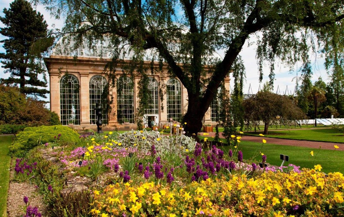 The Royal botanic gardens in Edinburgh