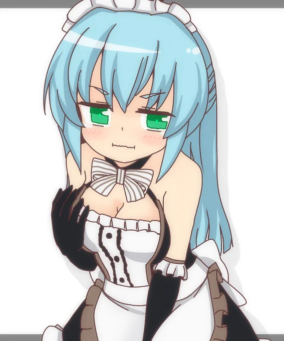 みりえメイド服引けなかったから着せた
#アリスギア   #アリスギアお絵かき 