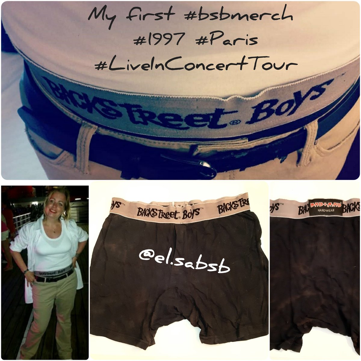 zazouBSB's tweet photo. My first #bsbmerch 
#1997 #Paris
#LiveInConcertTour 
@backstreetboys @aj_mclean @kevinrichardson @nickcarter @howied @brian_littrell #bsb #bsbdna #dnabsb #ajmclean #kevinrichardson #nickcarter #howied #howiedorough #backstreetboys https://t.co/6ZWV1cdIRm