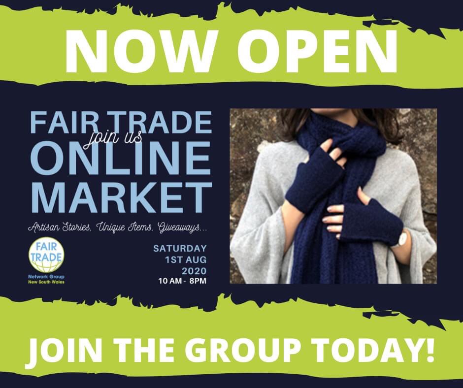 A fair trade market without borders, at a time when borders divide us more than ever! Join our face book group to be part of our Fair Trade Online Market on 1 August! facebook.com/groups/fairtra… With Stitch’d, Wholly Grail, Modimade, @kashaedirect, Moose Hub, Global Conduct