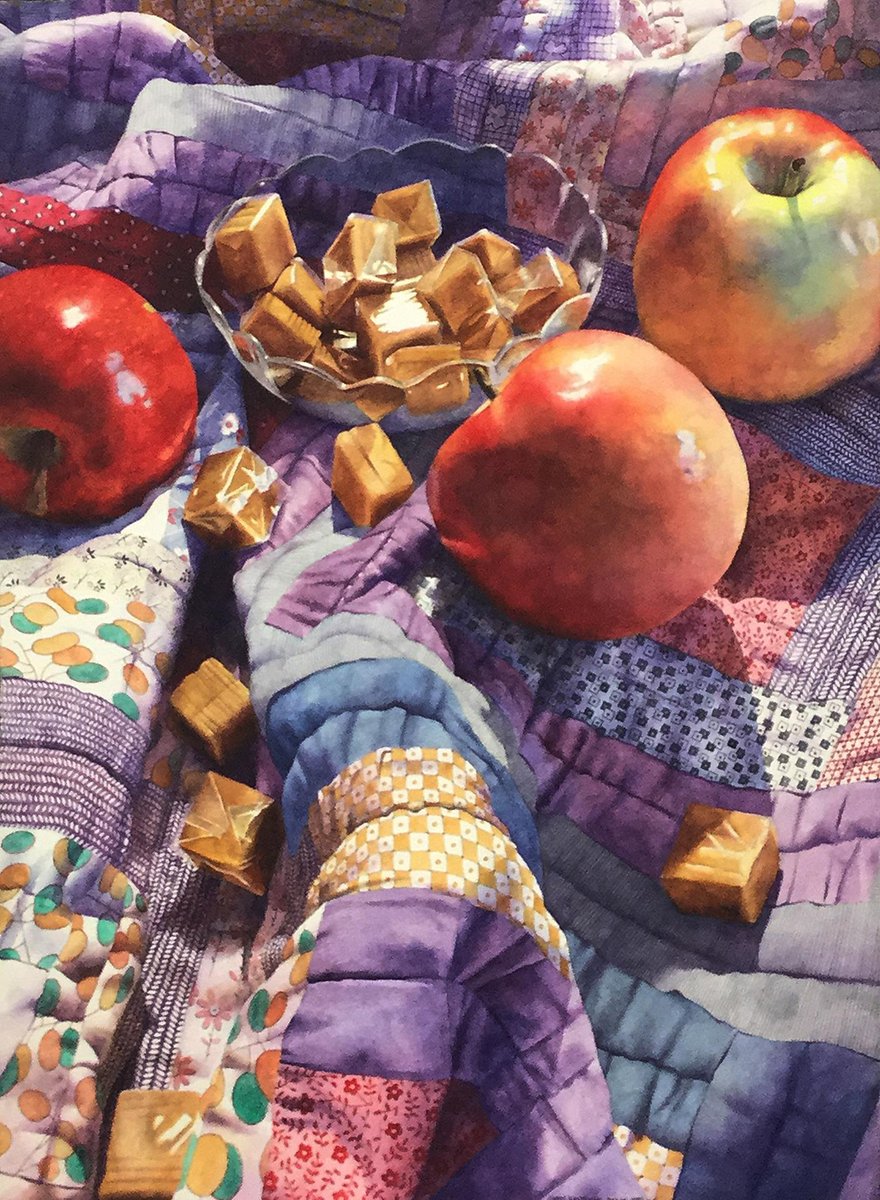 Amwomenartists's tweet photo. Chris Krupinski’s delicious watercolor painting, “Caramel Apples,” is one of two winners of the Fine Art Connoisseur Magazine Award of Excellence. Congratulations, Chris!
#womensart #fineart #awabooth #womeninart #ChrisKrupinski #watercolorpainting #watercolor @FineArtConnoiss https://t.co/cOMzxXsrw5