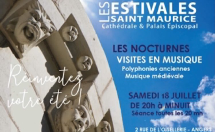 Chris99245451's tweet photo. Visites en musique #Angers #AngersAsso #patrimoineangers #cathedraleangers #palaisepiscopal https://t.co/Pc6pPLsriG