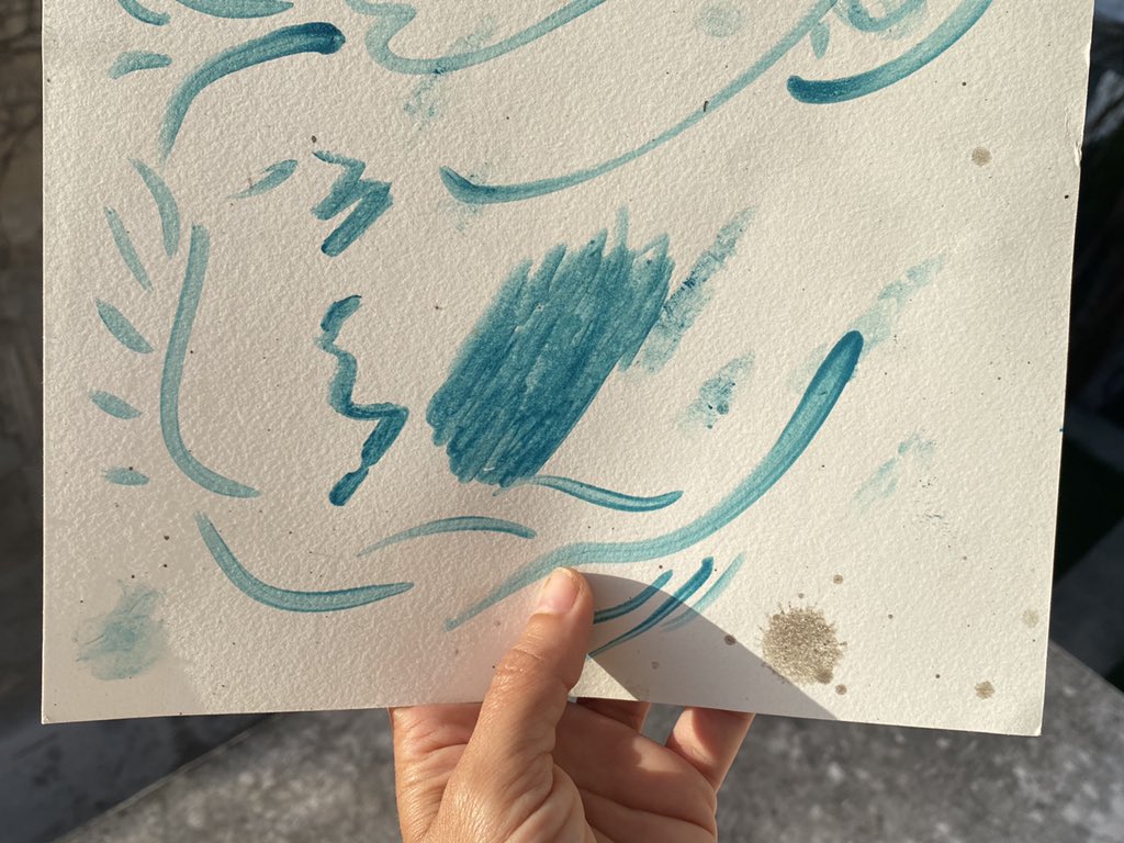 lorenaancona's tweet photo. Back to Mayan blue research, early morning light and Mayan blue ink on paper. #mayanblue #pigment #research https://t.co/0FZPkMONMw