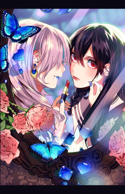 発色?強め #女の子のイラストだけで興味を持ってくれる方へ届け 
