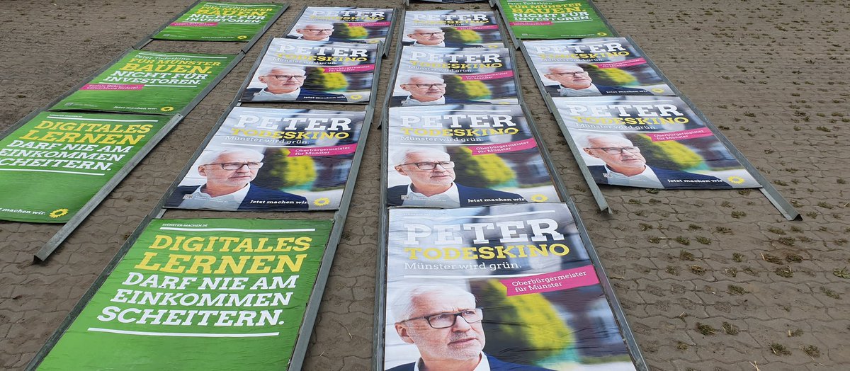 ... eine Strecke mit engagierten Parteifreund*innen gekleistert.  Danke Lara für die perfekte Organisation.