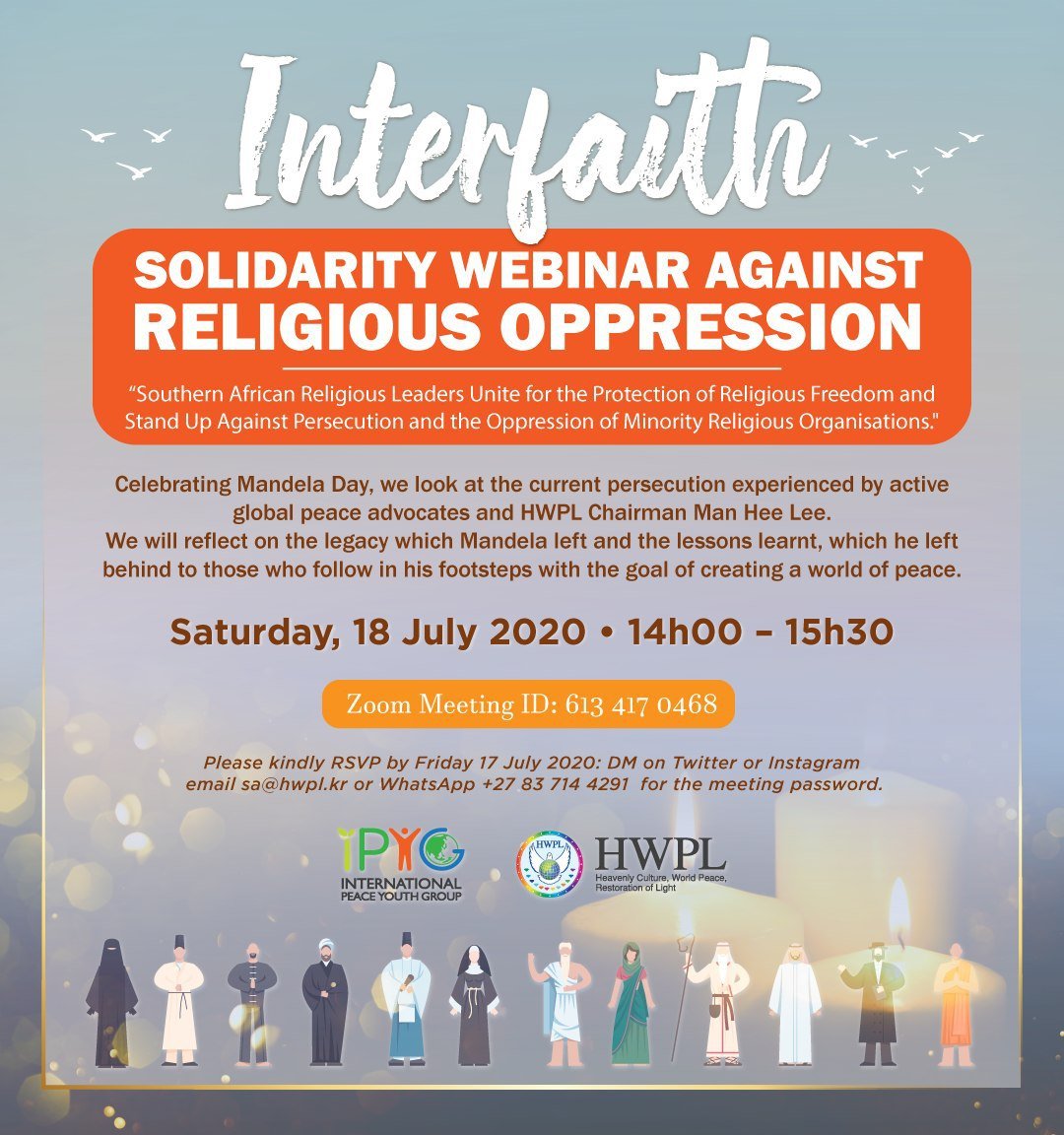 onepulseafrica's tweet photo. The Interfaith Solidarity Webinar Against Religious Oppression unites people from all over the continent to discuss the biases of scapegoating, #COVID19 and how we can make a difference together.

@IPYG_AFRICA @HWPL_Chicago @hwpl_nl @DCHWPL https://t.co/icJvFtSGUz