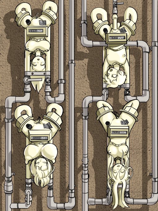 集合住宅ガスメーター娘Housing complex gasmetergirls#物品化 #状態変化 