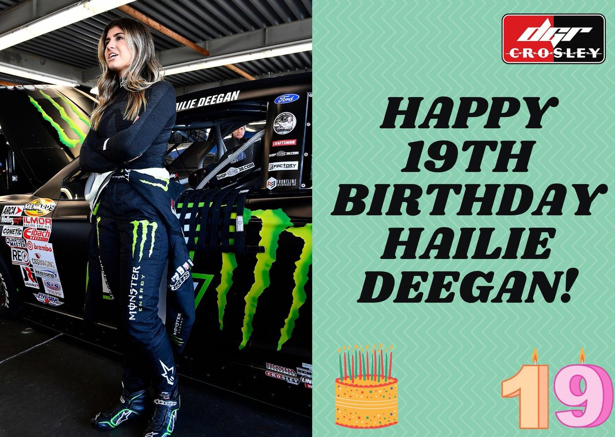 TRICONGarage's tweet photo. Happy birthday @HailieDeegan!! 🎂 🎈 🎉 Be sure to RT to wish her a happy 19th birthday! https://t.co/Ow2W1mzvht