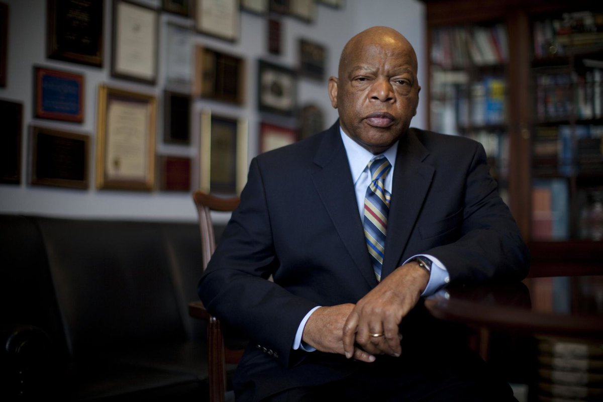 John Lewis at his office in Washington, DC in 2009. Photo by Jeff Hutchens.  #JohnLewisRIP