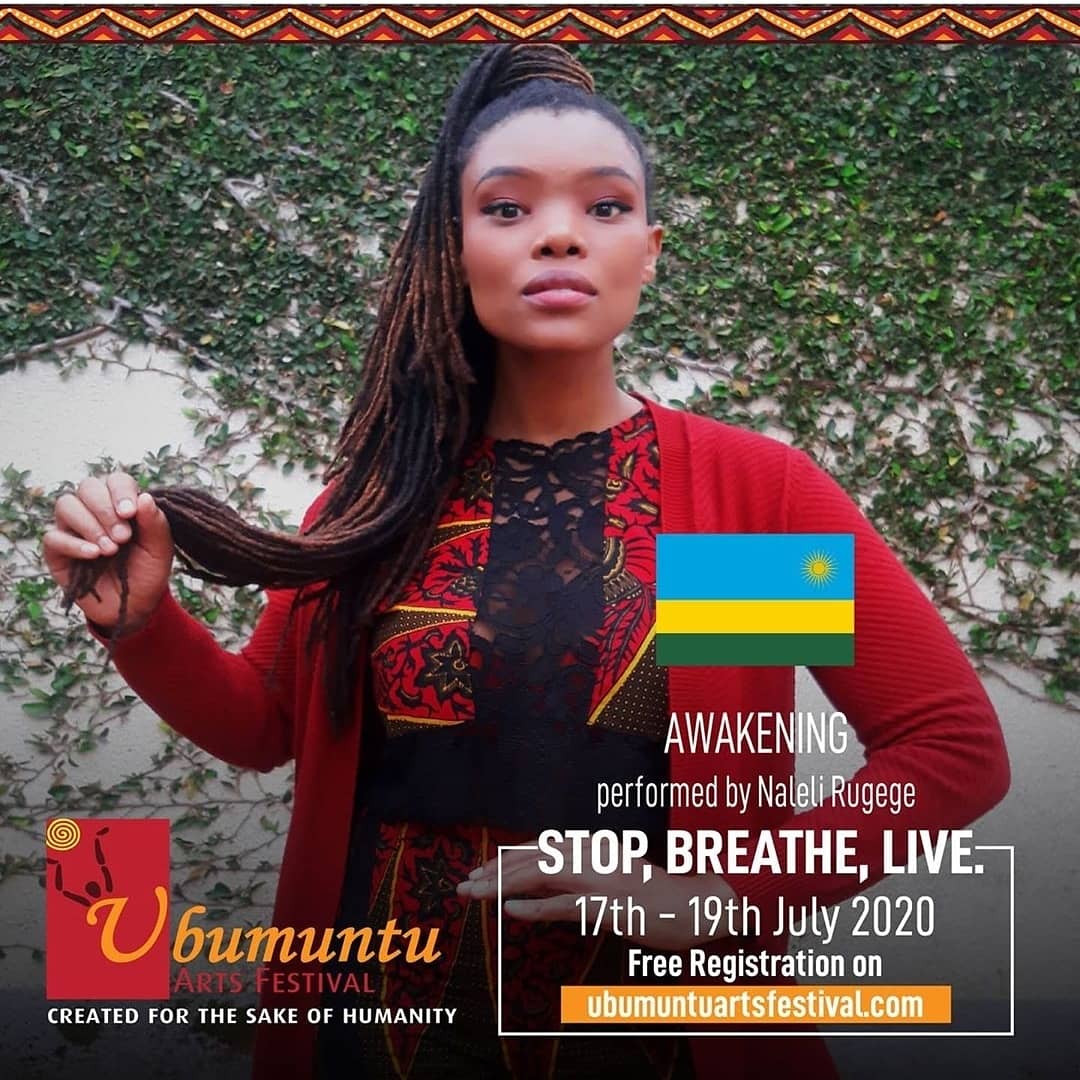 HuzaPress's tweet photo. @NaleliR's beautiful performance (Awakening) streamed last night, &amp; @MalaikaWamahoro's performance titled "We Lost When We Forgot" streams soon at 03:26 pm. Do not miss! 

Cheers!

#UbumuntuArtsFestival #StopBreatheLive #poetry #Rwandanpoets #Ubumuntu2020 #my250 #spokenword #poem https://t.co/ruCsAOs8q1