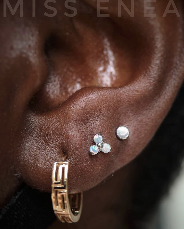 Beautiful opal combination by Enea! We’re by appointment only now for piercings, so get in touch to book in!✨✨✨