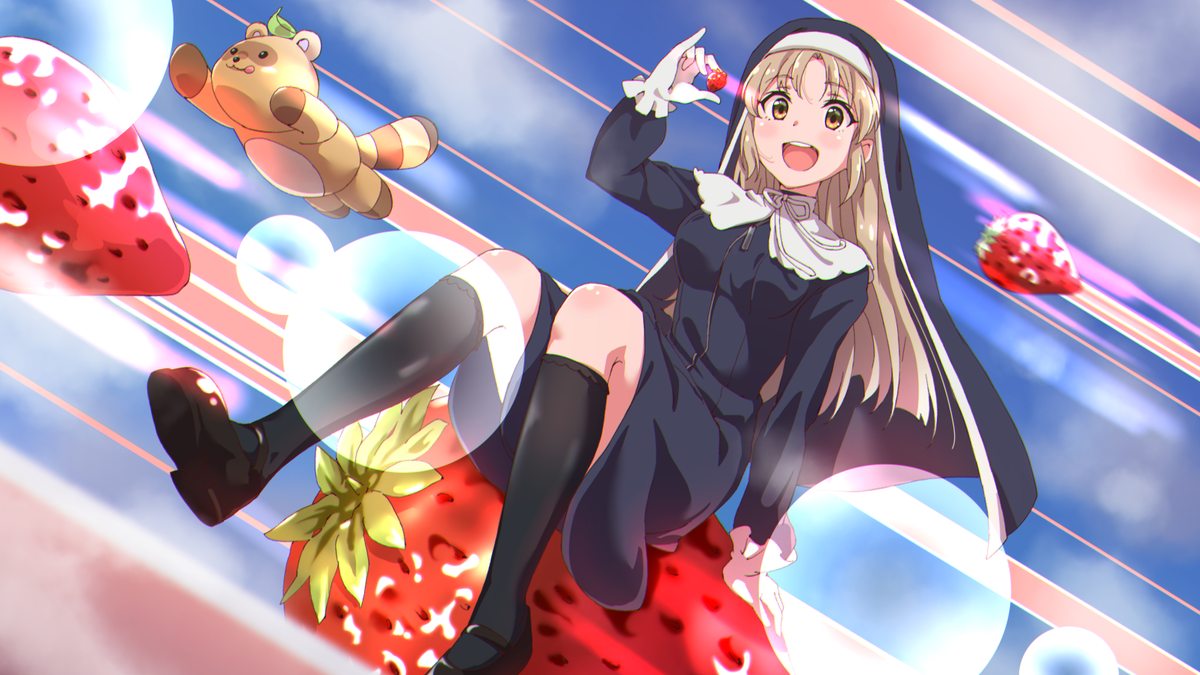 シスター・クレア 「届くと嬉しい～
#女の子のイラストだけで興味を持ってくれる方へ届け 」|からはい🍣のイラスト
