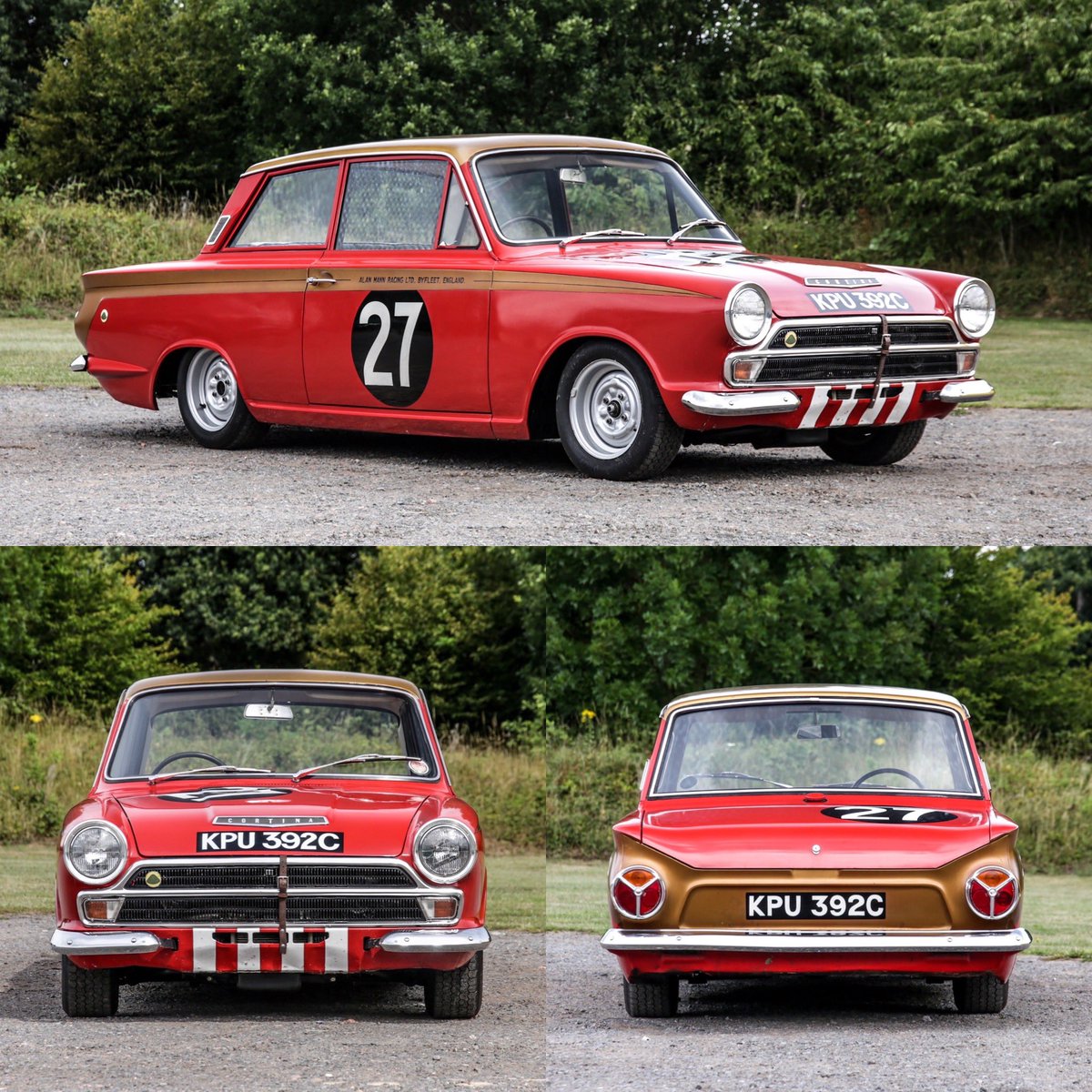 AutostoricoLtd's tweet photo. โKPU392Cโ Lotus Cortina โ 1965 European Touring Car Championship Winning Car with Sir John Whitmore. #lotus #cortina #champion #winning #original #alanmannracing #worksteam #ford https://t.co/gM8539dj3J