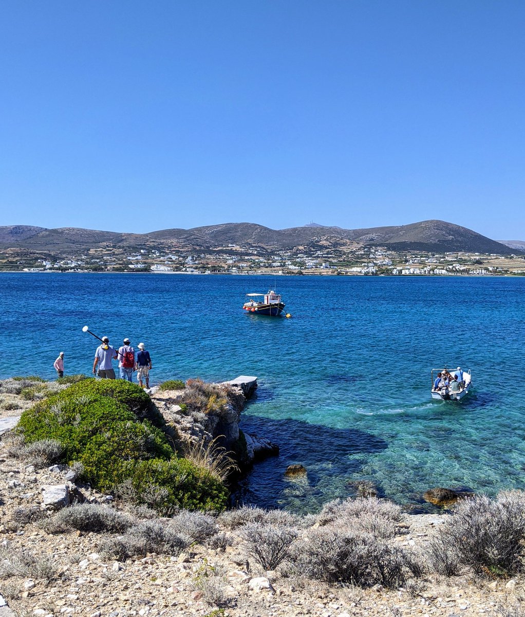 LevintheMed's tweet photo. today's #SCIPscape: a final view as the team departs the island of Αγία Καλή/Aghia Kali in the Bay of Naousa, #Paros on our last day of fieldwork.
🌊🥾🇬🇷
We will miss you, small uninhabited islands!
.
.
.
#SCIP2020 #survey #Archaeology #greece #cyclades
@NorwInst @ASCSAthens https://t.co/o4M9Lb3eP8