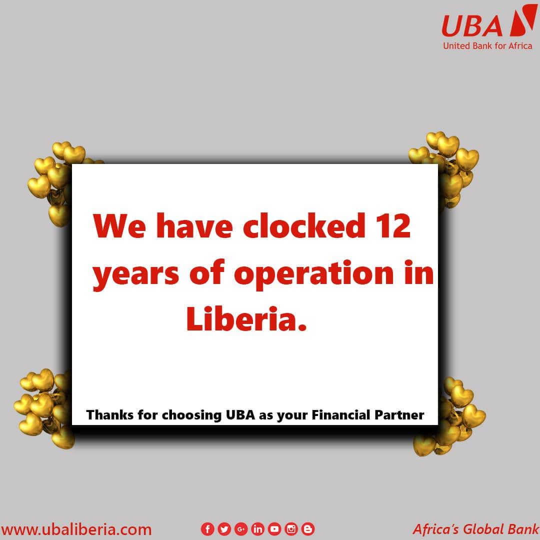 UBA__Liberia's tweet photo. This could not have been possible without you. Thank you Liberiaπ#MoreProducts #MoreServices #WeAreInThisTogether https://t.co/9TfugdIy3D